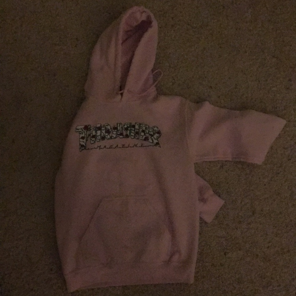 Pink thrasher hoodie